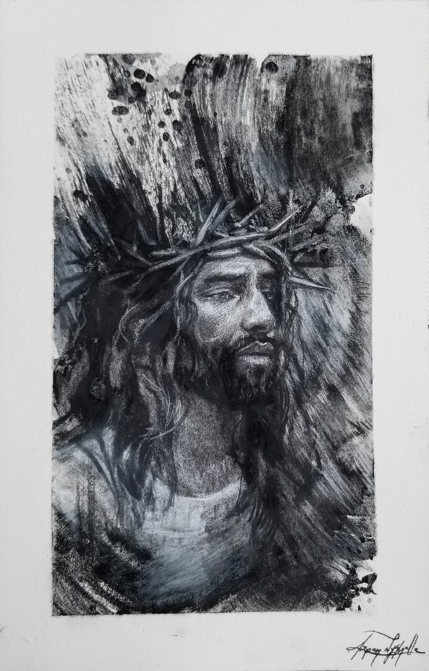 Christ Charcoal Study - 1